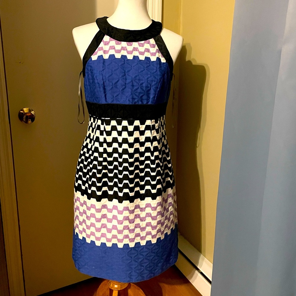 Size 8 Taylor dress. Beautiful rich color and texture.
